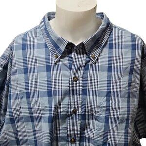 [HB] Blue Short Sleeve Button Down - Size 3XL